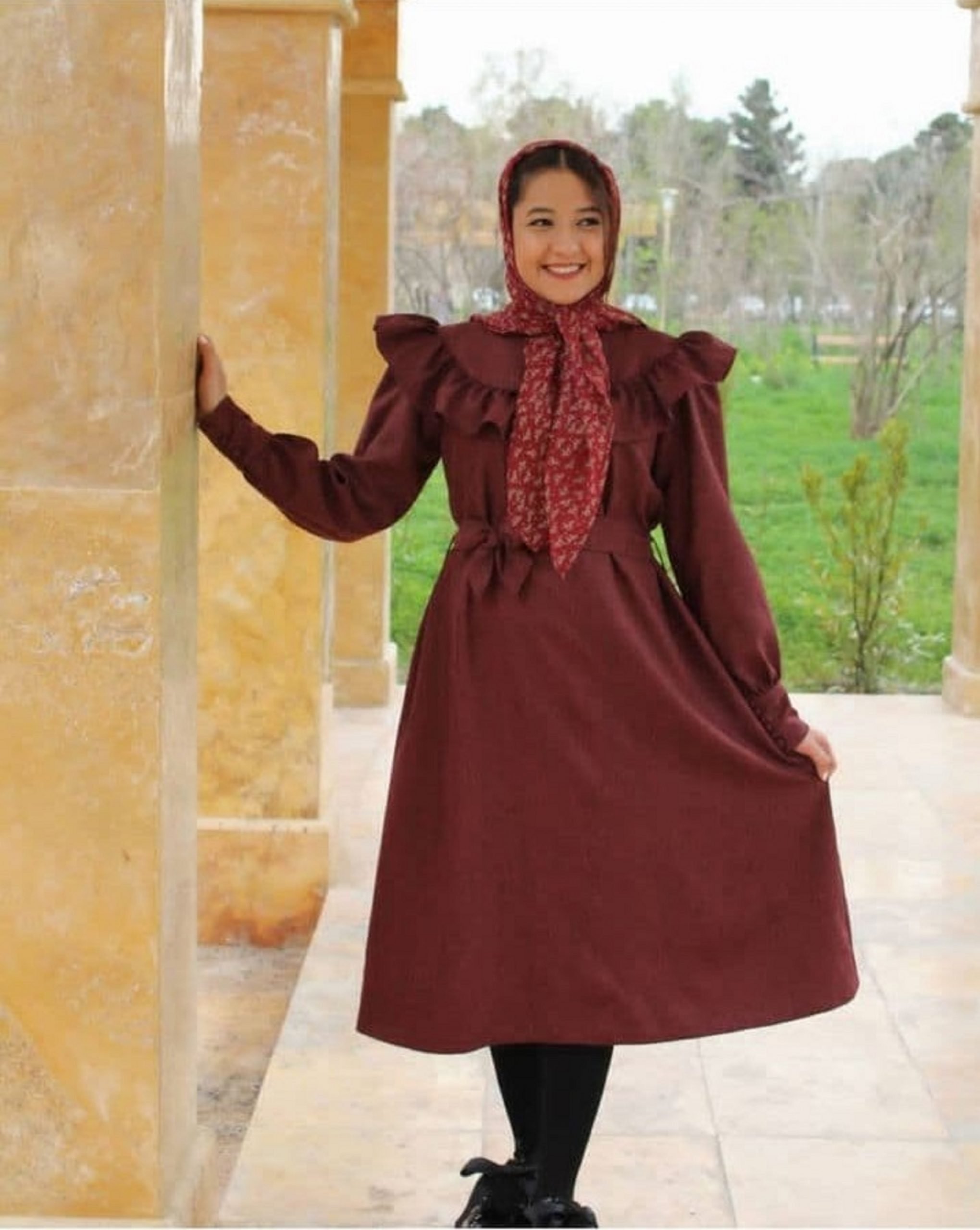 روسری و پیراهن