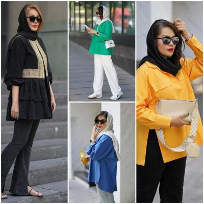 استایل تابستانه, مانتو تابستانه, مانتو رنگی