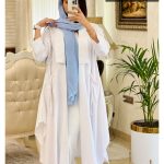 مانتو بلند جیب بند بهاره جنس کتان لمه کد 454