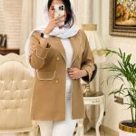 کت استین دوبل مغزی دوزی شده جنس مازراتی نخ توییست کد 464