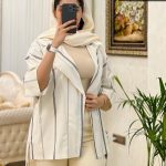 مانتو کتی مدل مریم جنس لنین نچرال درجه یک کد 500