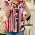 تاپ یقه کراواتی جنس شیفون جو در رنگبندی کد 482