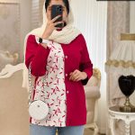 شومیز مانتویی یقه مردانه جنس لنین