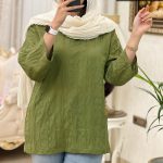 تونیک مانتویی دخترانه جنس کتیبه