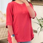 شومیز مانتویی دخترانه جنس زنبوری