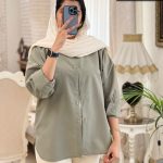 شومیز مانتویی دخترانه جسن داکرون سبز