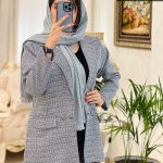 کت پاییزه مدل ریما جنس شانل کد 587