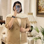 کت پاییزه مدل آیدان جنس کتان زار درجه 1 کد 585