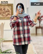 شکت کلاه دار نارگیل جنس کار پشمی داخل خز دار کد 605 - تصویر 3