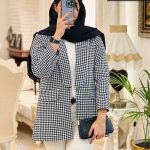 کت پاییزه مدل غزل جنس شنل گرم دار کشمیری کد 590