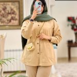 شومیز مانتو مدل لیدو جنس کتان ضخیم انزیم شور شده کد 610