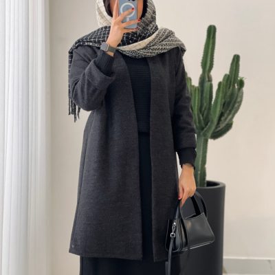پالتو بلند آستردار مدل گردو جنس فوتر کوبیده شده کد 630