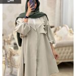 مانتو بلند مدل رز جنس مازراتی نخ توییست گرم بالا کد 664