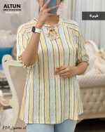 شومیز آستین 3 ربع دخترانه جنس کریشه