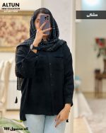 مانتو شومیزی مدل نرگس جنس نخ جاذبه کد 677 - تصویر 5