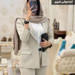 کت و شلوار مدل شهلا جنس مازراتی درجه یک کد 685