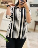شومیز آستین 3 ربع دخترانه جنس کریشه