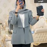 حراج مانتو کتی یقه ارشال عروسکی جنس مازراتی کد 701