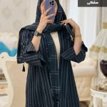 حراج مانتو بهاره مدل مهین جنس ژاکارد پفکی دبل کد 700