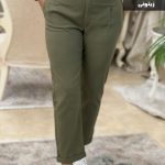 شلوار دم پا پاکتی جنس کتان کش کد 724