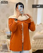 شومیز مانتویی لیدو جنس لینن کتون تابستانه کد 723 - تصویر 9