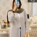 شومیز مانتویی مدل گندم جنس لینن درجه یک کد 720