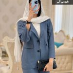 ست کت و شلوار مدل نعنا جنس لینن شانتون کد 719