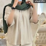 شومیز مانتویی صنم جنس بابوس ۳ نخ درجه یک کد 721