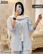 شومیز مانتویی لیدو جنس لینن کتون تابستانه کد 723 - تصویر 7