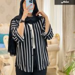 شومیز مانتویی مدل پناه جنس نخ تایلندی کجراه  کد 712