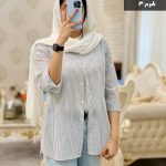 شومیز مانتویی السانا جنس داکرون درجه یک کد 742