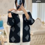 مانتو کتی مدل افتابگردون جنس لینن خامه دوزی کد 765