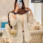 کت زنانه تابستانی جنس لنین استخوانی