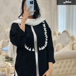 مانتو تابستانی جنس شانتون رنگ مشکی