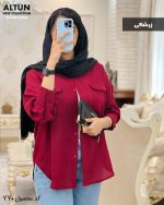 شومیز مانتویی جنس شانتون