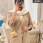 مانتو تابستانی جنس لنین خارجی نسکافه ای