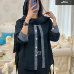 حراج مانتو مدل آذین جنس مراکشی زنبوری کد 796
