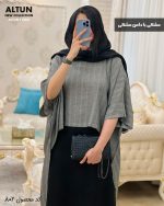 حراج ست دو تیکه مهسا شنل و دامن جنس مراکشی کد 802 - تصویر 3