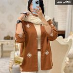 حراج کتی مدل افتابگردون جدید جنس لینن خامه دوزی کد 778