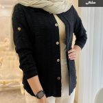 مانتو کوتاه جنس حصیری کوک دوزی