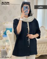 شومیز مانتویی تابستانه جنس لنین