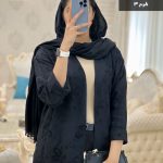 حراج مانتو مدل ناهید جنس لنین خامه دوزی شده کد 809