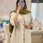 شومیز مانتویی تابستانه جنس لنین