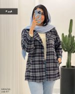 حراج پالتو کتی آستر دار غزال جنس فوتر موهر کد 817 - تصویر 4