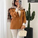 ترنج کت آستردار مدل رویا جنس کتان تی سی کد 835