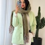 پالتو کتی مدل دلارام جنس فوتر گرم بالا جناغی کد 847