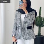 کت آستر دار مدل نهال جنس مخمل شنل کد 871