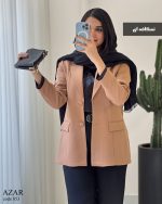 خرید عمده تک کت مدل آذر جنس مازراتی کد omde853 - تصویر 5