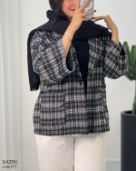 حراج پالتو کتی ساتین جنس فوتر ۴ خونه کد 877 - تصویر 7