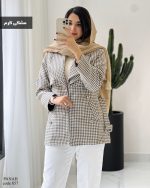 پالتو آستردار مدل پناه جنس توییت گرم بالا کد 857 - تصویر 2